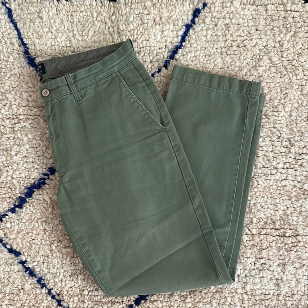 J. Crew Green Chinos